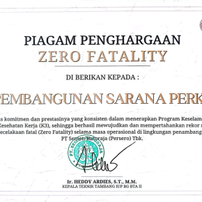 Satu Dekade Tanpa Kecelakaan Fatal, PT PSP Perkuat Budaya Keselamatan Kerja
