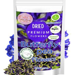 Butterfly pea flower whole dried premium 5.29 oz 