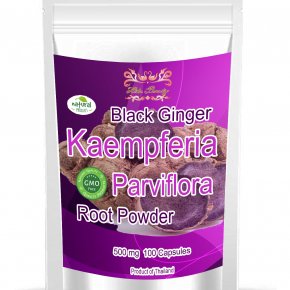 Kaempferria Parviflora Root Powder Capsules Black Ginger (100 Capsules)