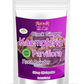 Kaempferria Parviflora Root Powder Capsules Black Ginger (200 Capsules)