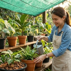 วิธีดูแลต้นไม้ช่วงหน้าร้อน ให้เขียวสดใส ไม่เหี่ยวเฉา ช็อกแดด | MeFarmSook