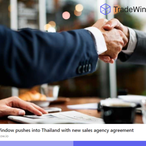 TradeWindow has further expanded its reach into Southeast Asia via a sales agency agreement with Mastersoft Solution Co Ltd, which provides software solutions in the major cargo market of Thailand.