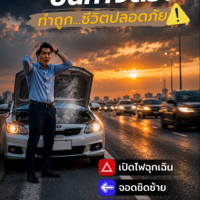 รถเสีย บนทางด่วน ทำถูก..ชีวิตปลอดภัย