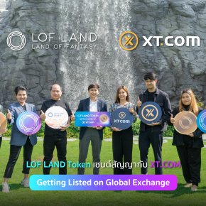 LOF LAND Token sign contract with XT.COM