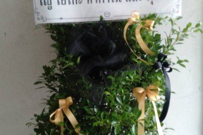 พวงหรีดต้นไทร