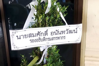 ส่งพวงหรีดต้นไม้  บางพลีใหญ่กลาง