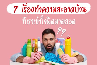7 เรื่องทําความสะอาดบ้านที่เราเข้าใจผิดมาตลอด