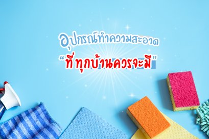 อุปกรณ์ทำความสะอาด "ที่ทุกบ้านควรจะมี"