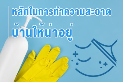 หลักในการทำความสะอาดบ้านให้น่าอยู่