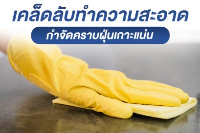 เคล็ดลับทำความสะอาด กำจัดคราบฝุ่นเกาะแน่น