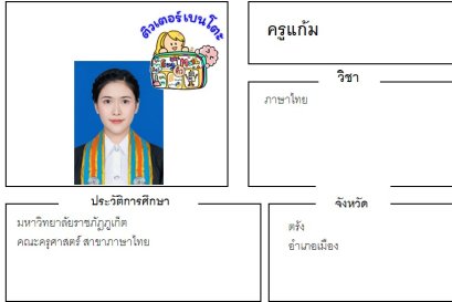 tutorbento.com แก้ม สอนภาษาไทย ตรัง เรียนพิเศษที่บ้าน