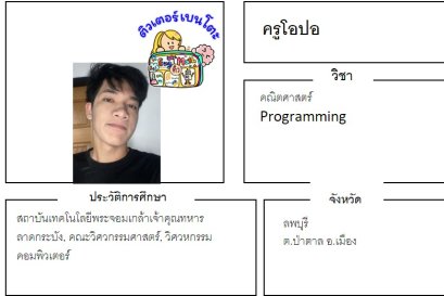 tutorbento.com โอปอ สอนคณิตศาสตร์ ป่าตาล ลพบุรี เรียนพิเศษที่บ้าน