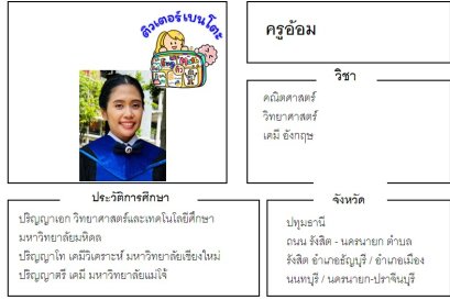 tutorbento.com อ้อม สอนคณิตศาสตร์ เคมี นครนายก เรียนพิเศษที่บ้าน