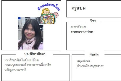 tutorbento.com แบม สอนภาษาอังกฤษ conversation สมุทรสาคร