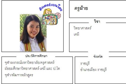 tutorbento.com ฝ้าย สอนวิทยาศาสตร์ เคมี ราชบุรี เรียนพิเศษที่บ้าน