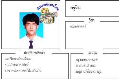 tutorbento.com วิน สอนพิเศษคณิตศาสตร์ บางบอน อนุสาวรีย์ชัย