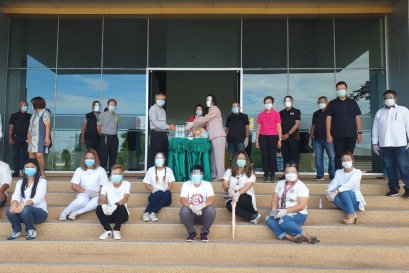 สายบุญวังพญาปู่มุจลินท์นาคาธิบดีนาคราช มอบถุงยังชีพผู้ป่วยโควิด