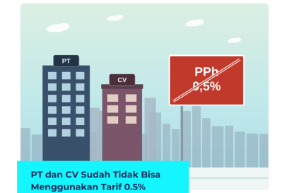 PT dan CV Sudah Tidak Bisa Menggunakan Tarif 0.5%