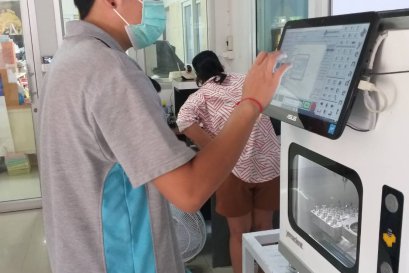 เคลมซ่อมเครื่อง Yenadent D15W Milling Machine ณ กะรัต อินเตอร์ เด็นทรัล เเล็บ จำกัด