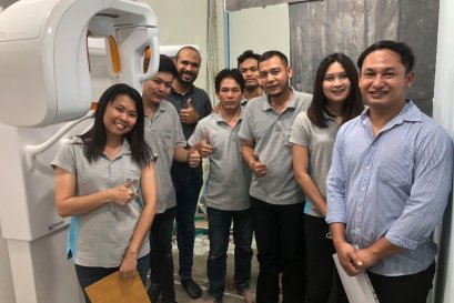 ติดตั้ง เครื่อง Owandy I-MAX Touch Digital pan with Ceph arm,2 fixed CCD คลินิคทันตกรรมเดนท์สไมล์