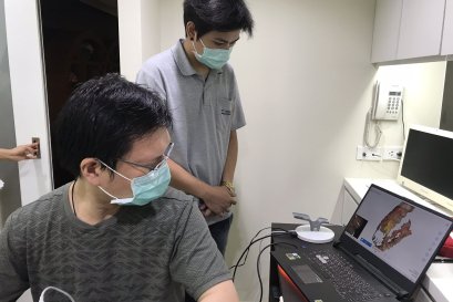 Service พร้อมสอนการใช้งาน เครื่อง Intraoral Scanner Runyes3D ณ คลินิค Dr.Pisut