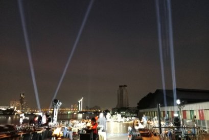 ติดตั้งไฟ Par led  ไฟ beam บนเรือ Saffron Cruise วันที่ 31 ธค 67 by vsoundqlighting