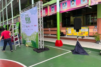 บริการให้เช่าเครื่องเสียง ทรัส u คว่ำ โรงเรียนสวนลุม งานชีวจิต walk together วันที่ 26 พย 65 by vsoundqlighting