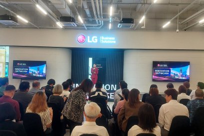 บริการให้เช่าเครื่องเสียง ไฟเปิดตัวงาน lg True digital สุขุมวิท 101 by vsoundqlighting