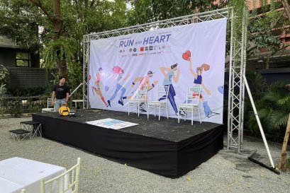 ติดตั้งเวที โครงทรัสไฟ The gardens เอกมัย วันที่ 16 กพ 67 by vsoundqlighting