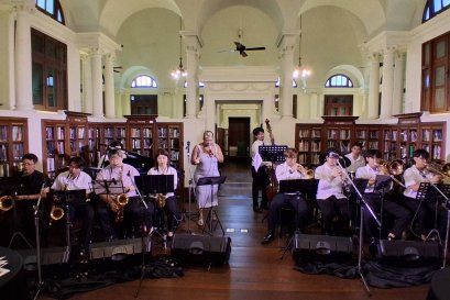 ให้เช่าเครื่องเสียง ระบบไฟ และวงดนตรี | งาน Neilson Hays Library สุรวงศ์ | VSound & Lighting