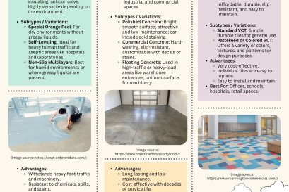 รู้จักพื้นประเภทต่างๆในอุตสาหกรรม