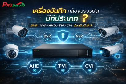เครื่องบันทึก กล้องวงจรปิด มีกี่ประเภท? เข้าใจ DVR, NVR, AHD, TVI, CVI ในบทความเดียว