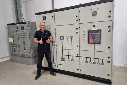 เพิ่มหม้อไฟขนาด 1000 kva และตู้ควบคุมไฟภายในโรงงาน