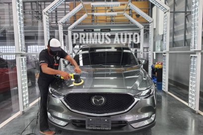 ทางบริษัทเข้าฝึกอบรมศูนย์รถยนต์ Mazda ในประเทศไทย ด้วยนวัตกรรมน้ำยาขัดเคลือบสีรถ 3D USA และเครื่องขัดสีรถ Shine Mate