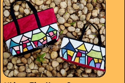 Whimsy Tiny House Stainedglass Bag