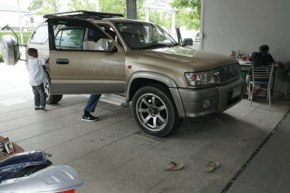 TOYOTA SPORTRIDER ติดตั้ง T-7902 เครื่องเสียงรถยนต์ 2 din ราคาถูก