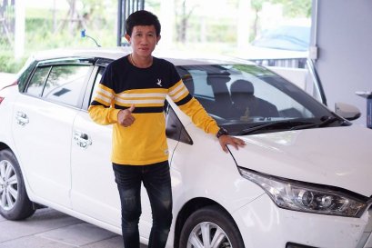 TOYOTA NEW YARIS ติดตั้ง จอ 10.1 นิ้ว  เครื่องเสียงรถยนต์ 2 din ใหญ่จุใจ
