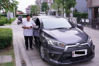 TOYOTA NEW YARIS ติดตั้งเครื่องเสียงรถยนต์ 2 din X-169 เชื่อมต่อ iOS & Android ครบ