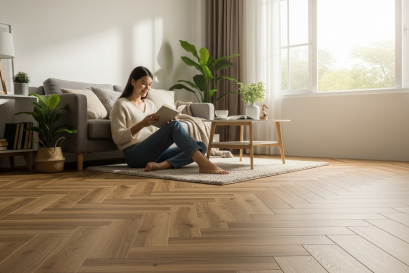 กระเบื้องยางลายปาเก้ มีกี่แบบ เลือกอย่างไรให้เหมาะกับห้อง