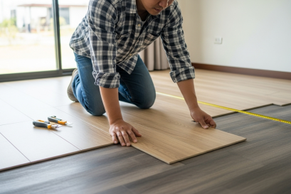 กระเบื้องยางปูทับลามิเนต ได้หรือไม่ ขั้นตอนการติดตั้ง