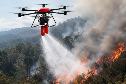 Firefighting Drones for Forest Fire Response | FLY.INC