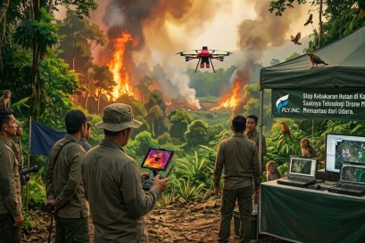 Stop Kebakaran Hutan Di Kalimantan. Saatnya Teknologi Drone Membantu Kebakaran Hutan di Kalimantan