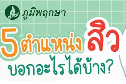 ตำแหน่งสิวบนใบหน้า บอกอะไรได้บ้าง?