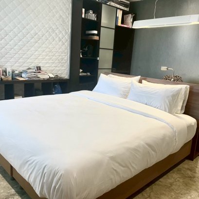 [แบ่งตัด/ม้วน] ผ้าคอตตอน 100% 300 เส้นด้าย สีขาว ไม่มีลาย