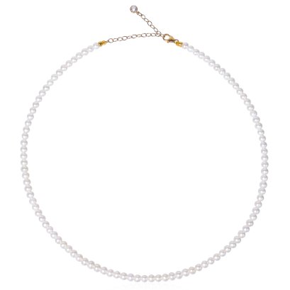 สร้อยคอไข่มุกล้วนแบบ Uniform Necklace ยาว 15.5"