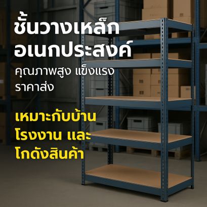 ชั้นวางเหล็กอเนกประสงค์ ทางเลือกจัดระเบียบที่คุ้มค่า แข็งแรง และใช้งานได้จริงในทุกสถานที่