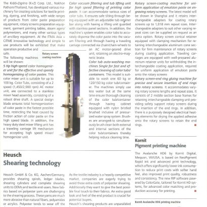 Kidd+Zigrino on melliand 's ITMA Asia+ CITME Preview