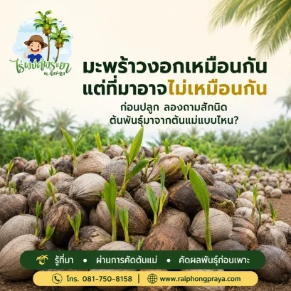ข้อผิดพลาดที่คนปลูกมะพร้าวส่วนใหญ่ไม่รู้