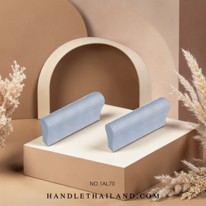 มือจับ (อะลูมิเนียม) ขนมปังปอน สีอโนไดซ์ size. 32,64,96,128,192 mm. 1AL70-6