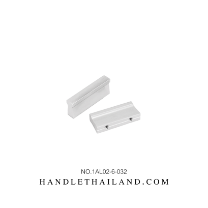 มือจับ (อะลูมิเนียม) ตัวที สีอโนไดซ์ size 32,64,96,128,160,192,256 mm 1AL02-6